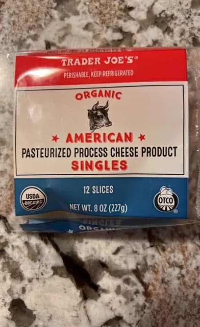 Trader Joe'S Organic American Pasteurized Process Cheese Product
