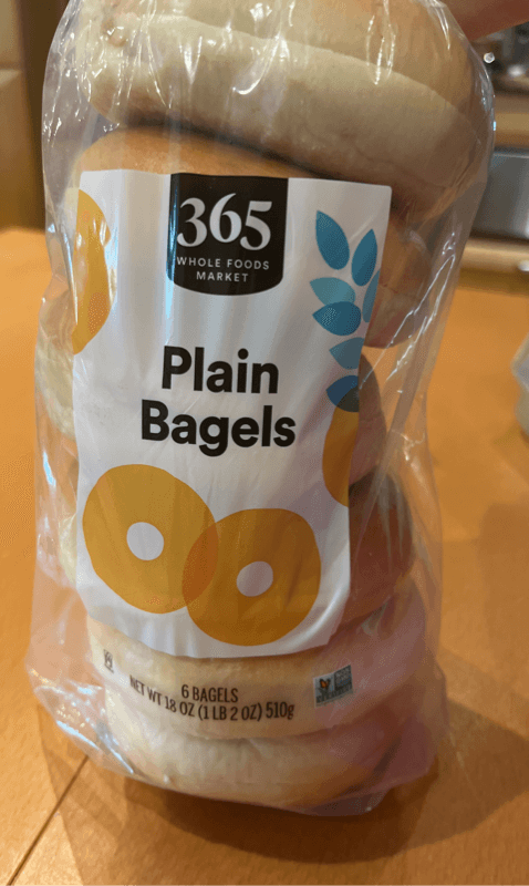 365 Whole Foods Market Plain Bagels