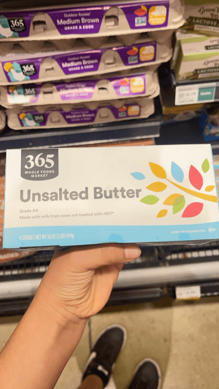 365 Whole Foods Market Unsalted Butter