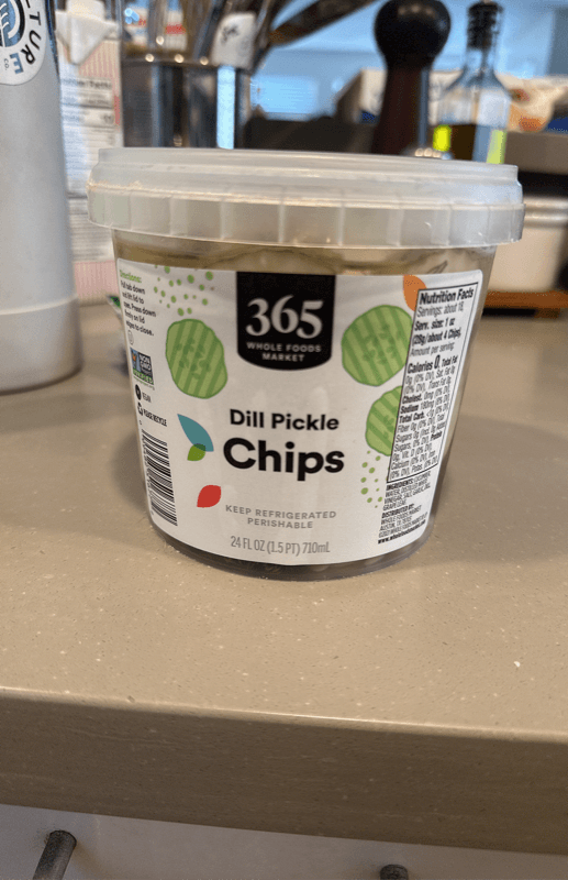 365 Whole Foods Market Dill Pickle Chips