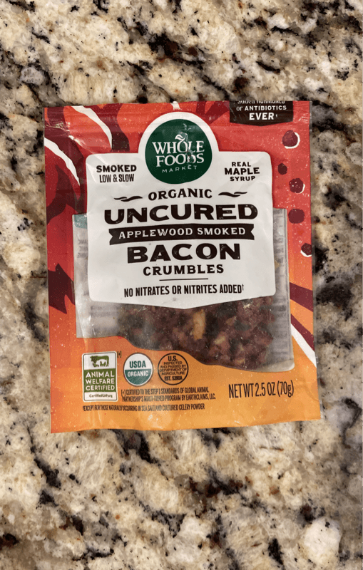 Whole Foods Market Organic Uncured Applewood Smoked Bacon Crumbles