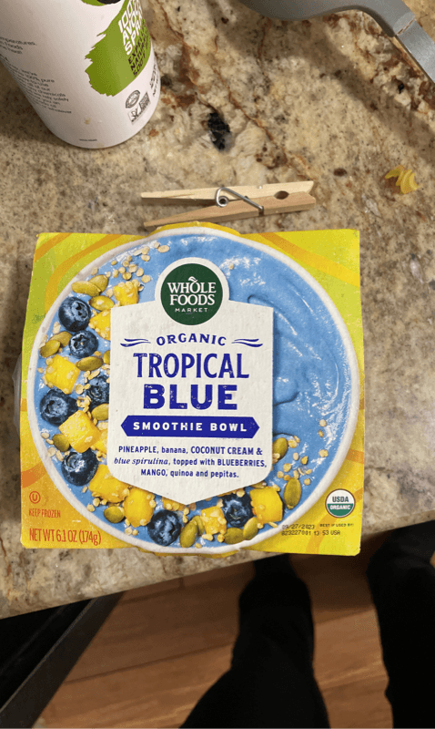 Whole Foods Market Organic Tropical Blue Smoothie Bowl