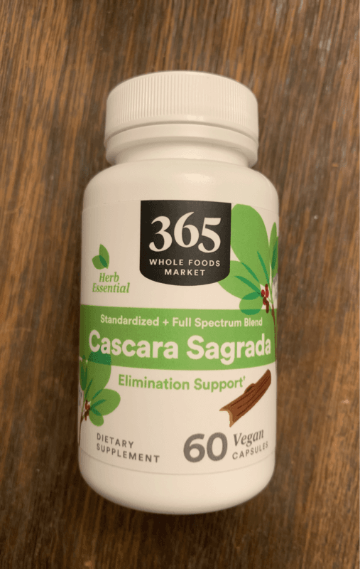 365 Whole Foods Market Cascara Sagrada 60 Vegan Capsules