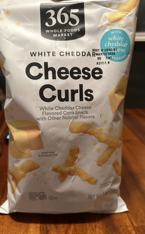 365 Whole Foods Market White Cheddar Cheese Curls