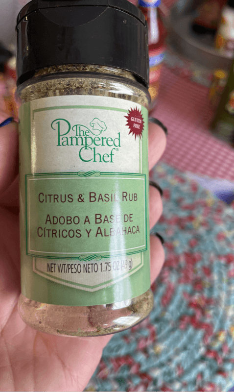 The Pampered Chef Citrus & Basil Rub