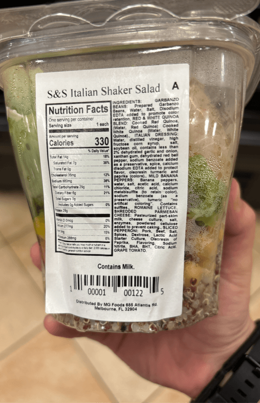 S&S Italian Shaker Salad