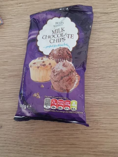 Betty Winters Home Baking Milk Chocolate Chips