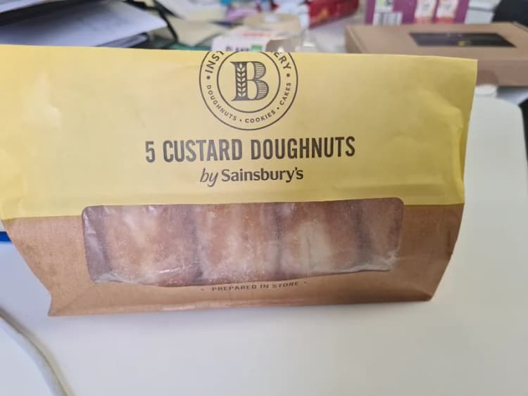 Sainsbury'S 5 Custard Doughnuts