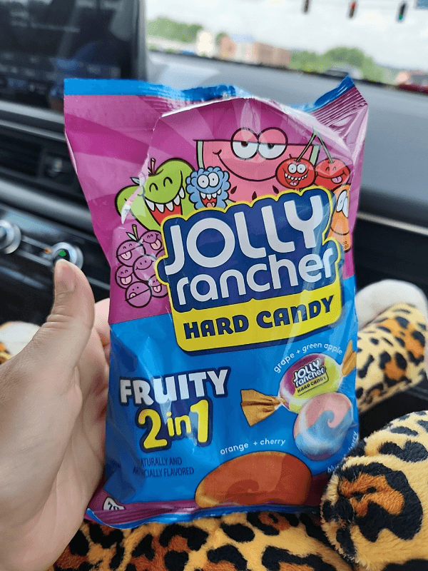 Jolly Rancher Hard Candy Fruity 2 In 1 Grape + Green Apple And Orange + Cherry
