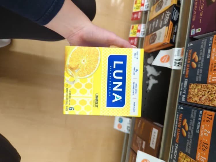 Luna Whole Nutrition Bar Lemonzest