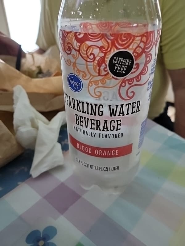 Kroger Sparkling Water Beverage, Blood Orange Flavor