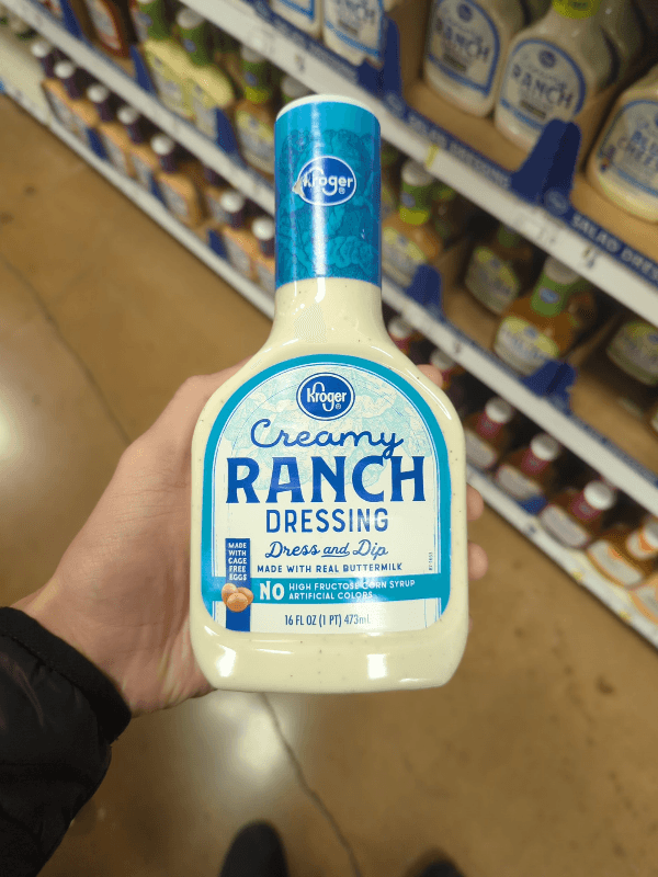 Kroger Creamy Ranch Dressing Dress And Dip