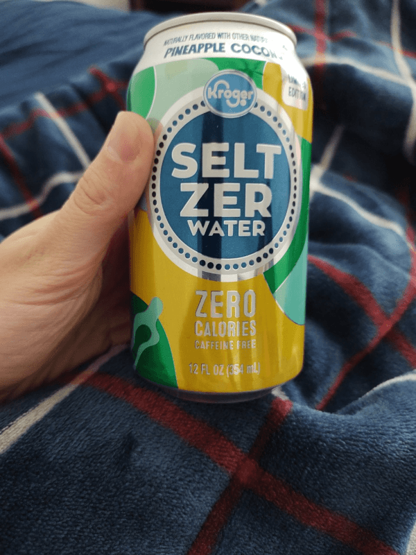 Kroger Seltzer Water Pineapple Coconut