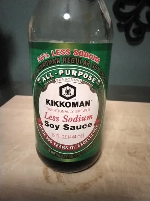 Kikkoman Traditionally Brewed Less Sodium Soy Sauce