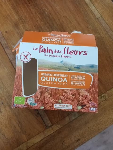 Le Pain Des Fleurs Gluten Free Organic Crispbread Quinoa