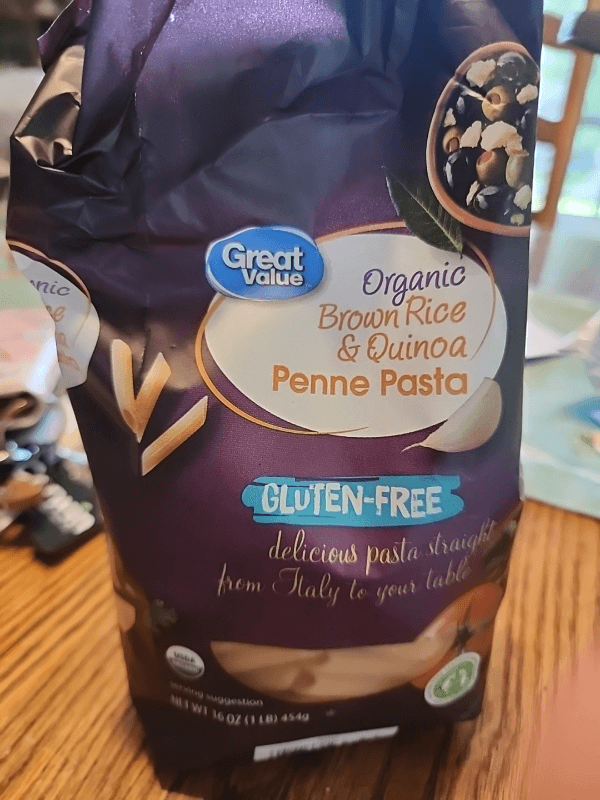 Great Value Organic Brown Rice & Quinoa Penne Pasta