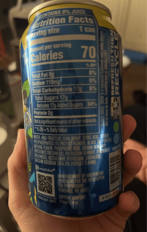 Brisk Lemon Flavor Iced Tea