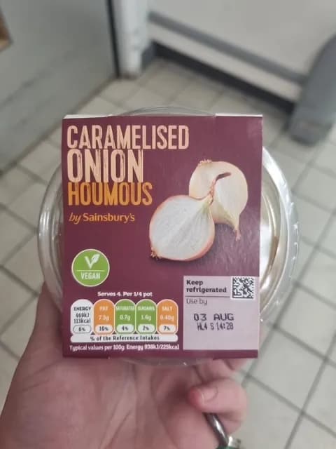 Sainsbury'S Caramelised Onion Houmous