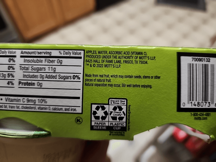 Mott'S Unsweetened Applesauce