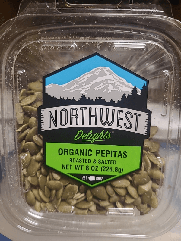Northwest Delights Organic Pepitas Roasted & Salted