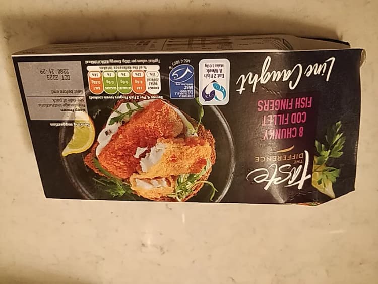 Sainsbury'S Taste The Difference 8 Chunky Cod Fillet Fish Fingers