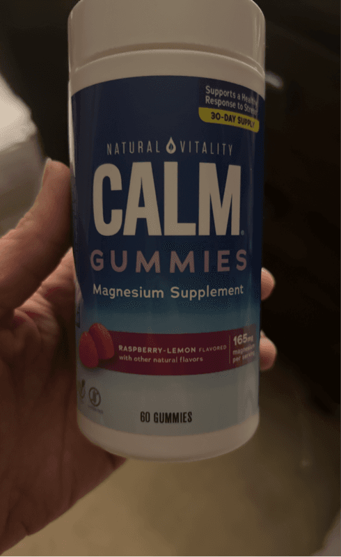 Calm Gummies Magnesium Supplement Raspberry-Lemon Flavor