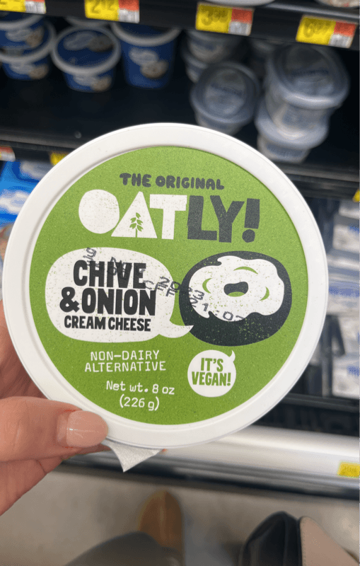 Oatly Chive & Onion Cream Cheese