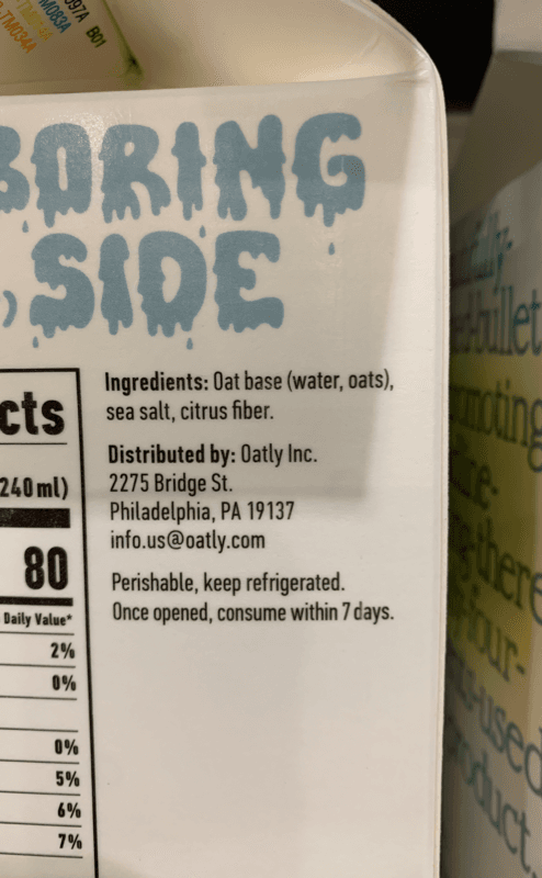 Oatly! Super Basic Oatmilk