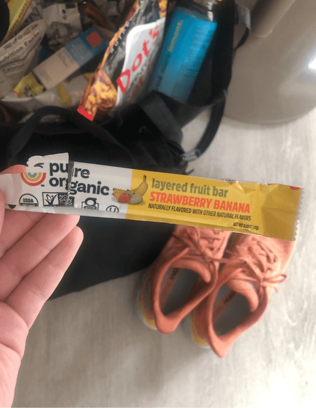Pure Organic Layered Fruit Bar Strawberry Banana