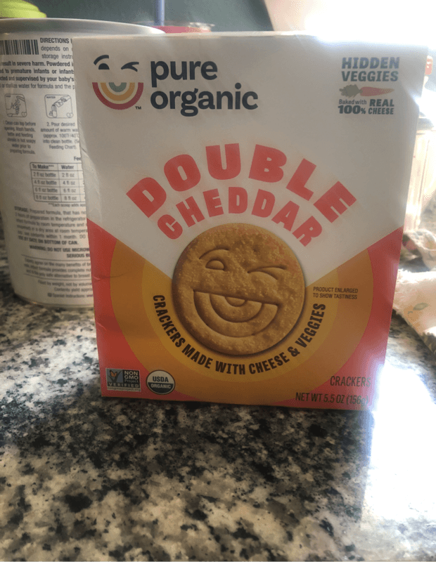 Pure Organic Double Cheddar Crackers