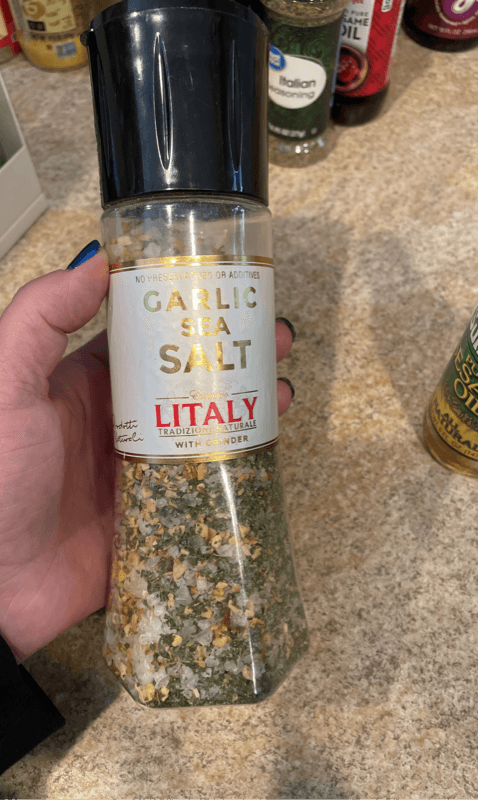 Litaly Garlic Sea Salt With Grinder