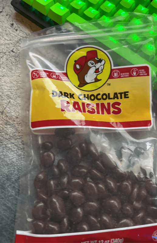 Buc-Ee'S Dark Chocolate Raisins