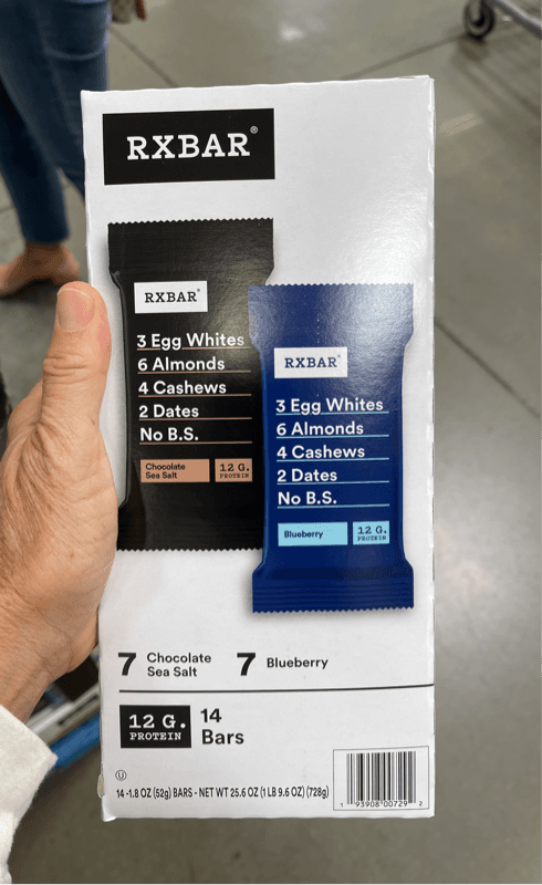 Rxbar Protein Bars Variety Pack: Chocolate Sea Salt And Blueberry