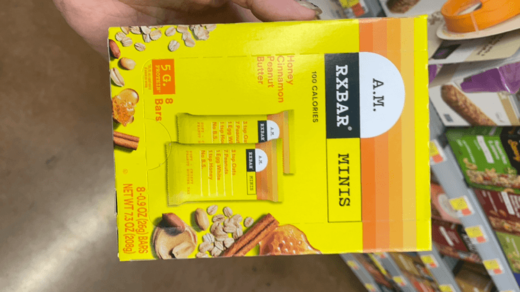 Rxbar A.M Honey Cinnamon Peanut Butter Minis Bar
