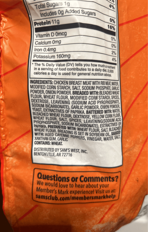 Member’S Mark Buffalo-Style Boneless Chicken Bites