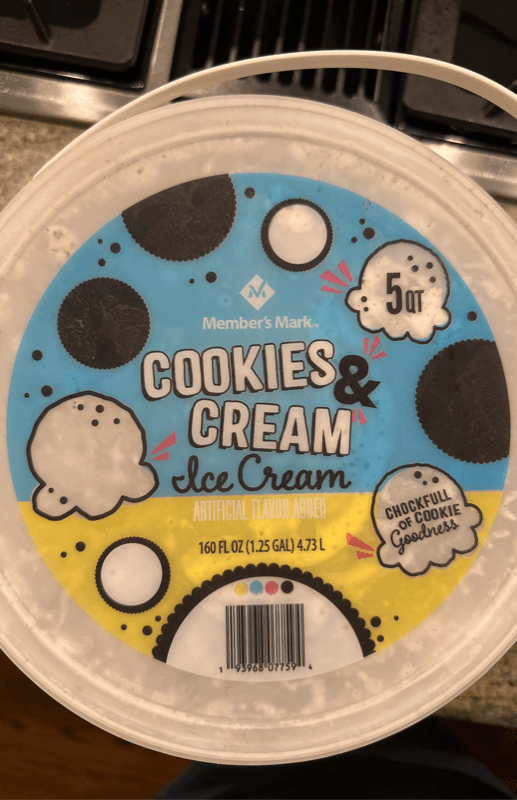 Member'S Mark Cookies & Cream Ice Cream