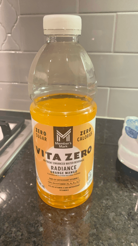 Member'S Mark Vita Zero Nutrient Enhanced Water Beverage Radiance Orange Mango