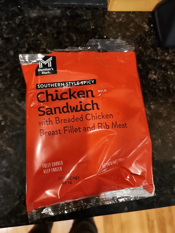 Member'S Mark Southern Style Mild Spicy Chicken Sandwich