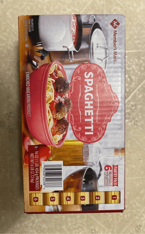 Member’S Mark Spaghetti Pasta Pantry