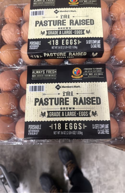 Member'S Mark Pasture Raised Brown Grade A Large Eggs