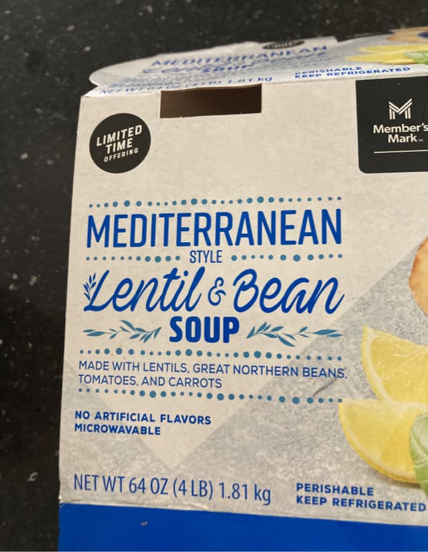 Member'S Mark Mediterranean Style Lentil & Bean Soup