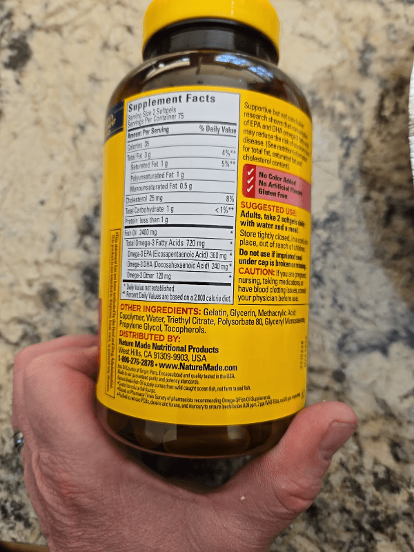 Nature Made Burp-Less Fish Oil 150 Softgels