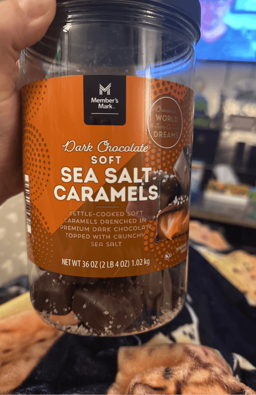 Member'S Mark Dark Chocolate Soft Sea Salt Caramels
