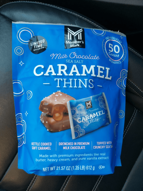 Member'S Mark Milk Chocolate Sea Salt Caramel Thins