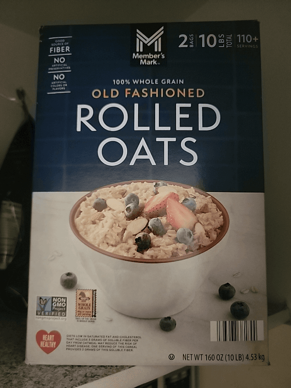 Member'S Mark 100% Whole Grain Old Fashioned Rolled Oats
