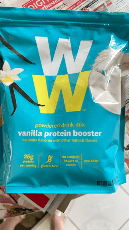Ww Vanilla Protein Booster Powdered Drink Mix