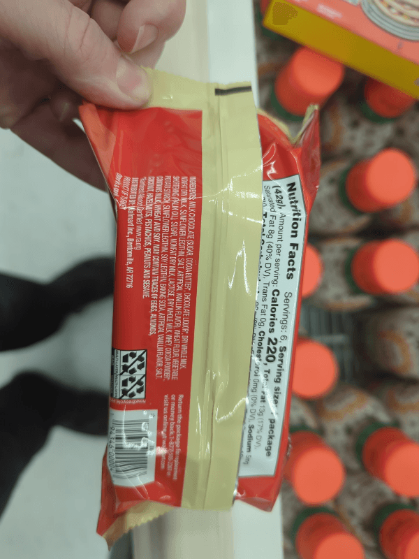 Great Value Milk Chocolate Crispy Wafers Bar