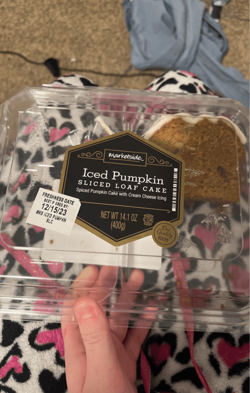 Marketside Iced Pumpkin Sliced Loaf Cake