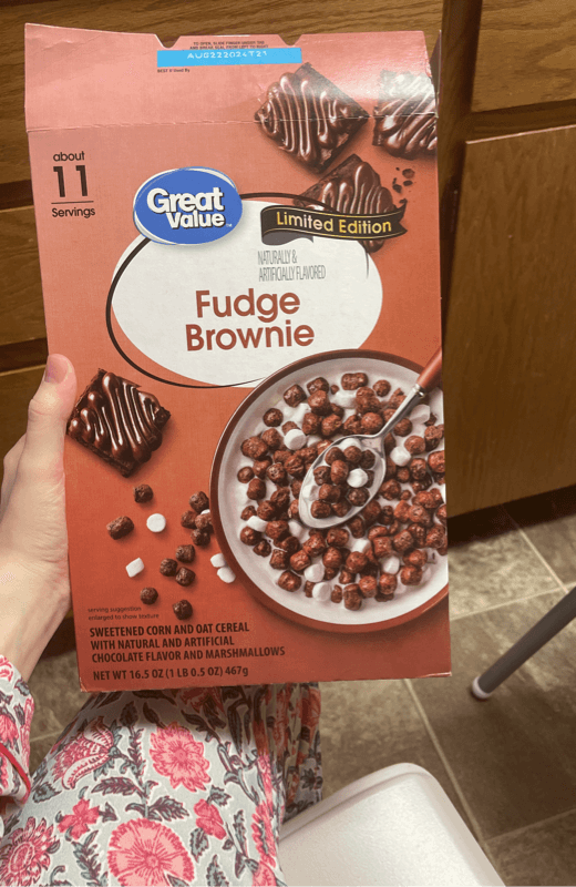 Great Value Limited Edition Fudge Brownie Cereal