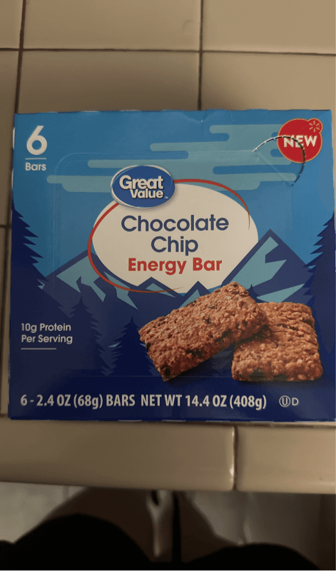Great Value Chocolate Chip Energy Bar